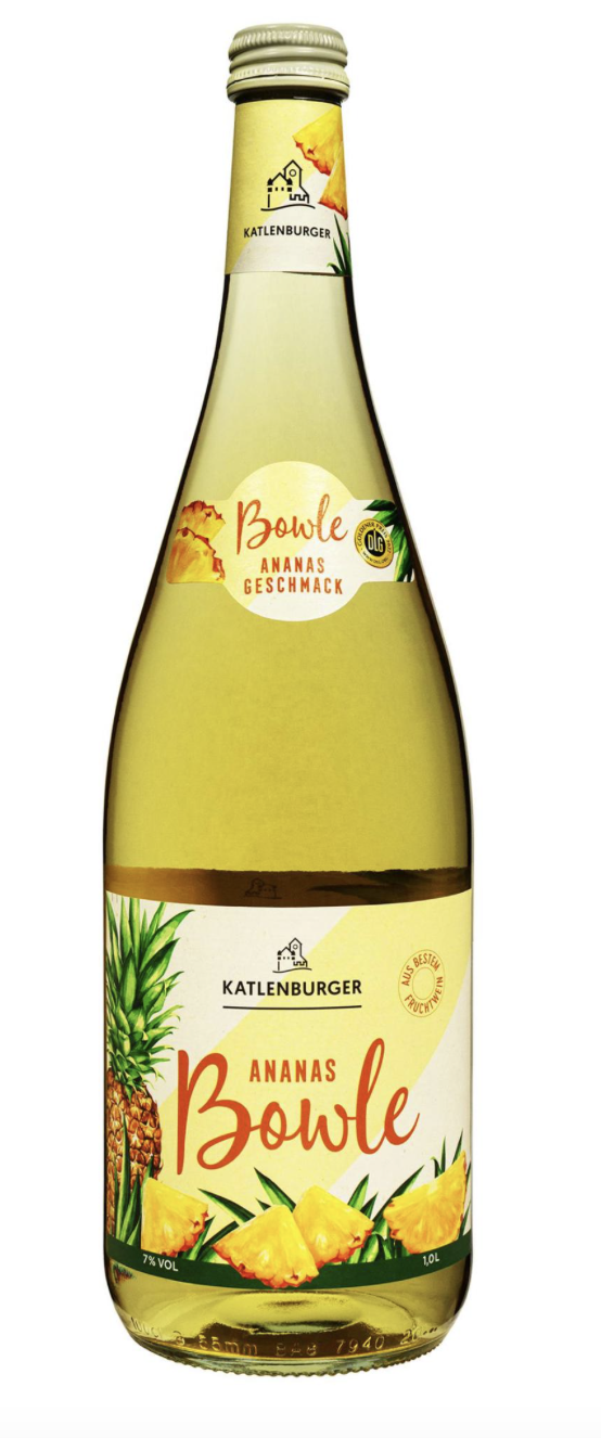 Напій на основі плодово-ягідного вина Ananas Bowle 7% 1 л